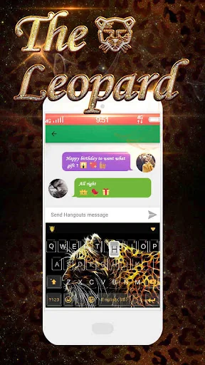 Amazing Leopard  Keyboard Them screenshot 1