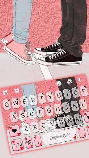 Tip Toe Love Keyboard Theme