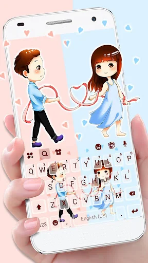 True Love Keyboard Theme screenshot 1