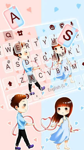 True Love Keyboard Theme screenshot 2