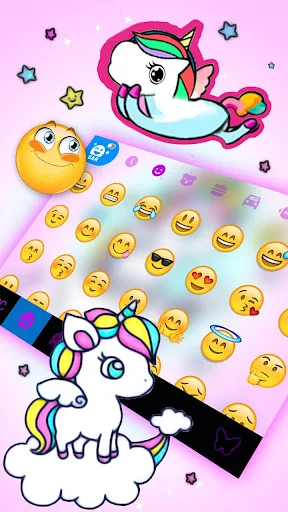 Unicorn Sky Keyboard Theme screenshot 3