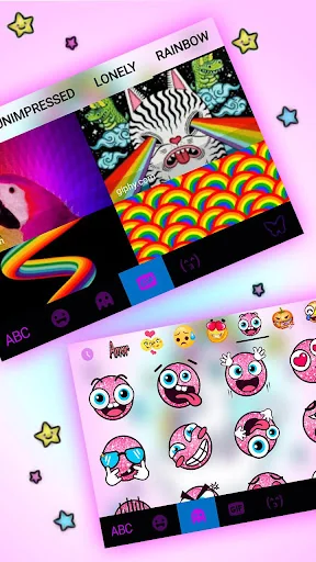 Unicorn Sky Keyboard Theme screenshot 4