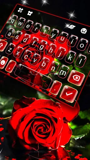 Valentine Red Rose Keyboard Th