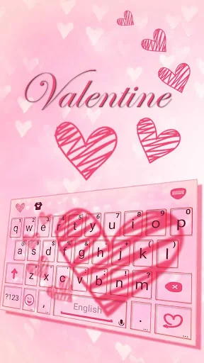 Valentine Kika Keyboard screenshot 1