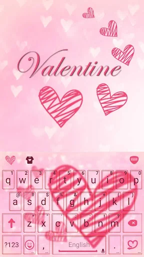 Valentine Kika Keyboard screenshot 2