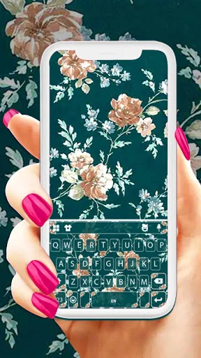 Vintage Flowers New Keyboard T