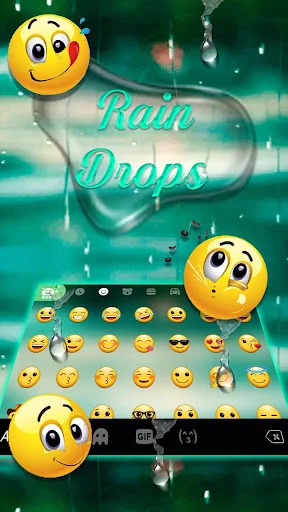 Water Raindrops 2 Keyboard The screenshot 3
