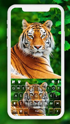 Wild Tiger Keyboard Background