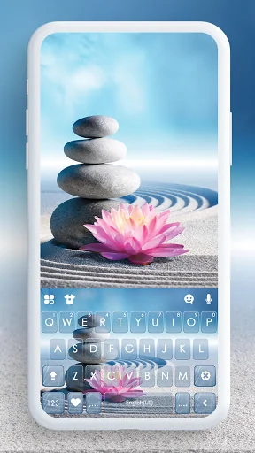Zen Mood Keyboard Background