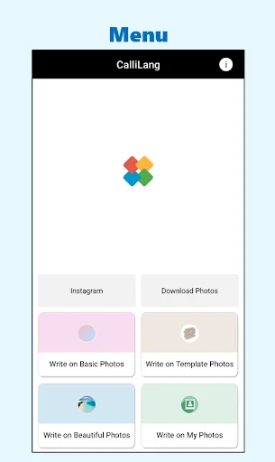 CalliLang: Write text on photo
