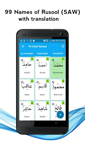 99 Allah & Nabi Names Wazaif screenshot 4