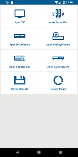 Apex TV Remote
