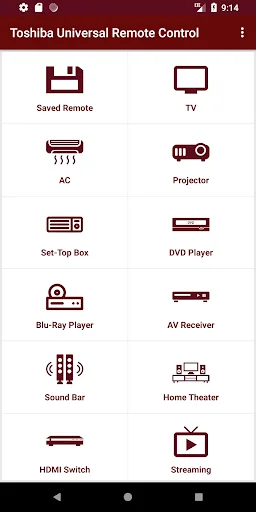 Toshiba Universal Remote