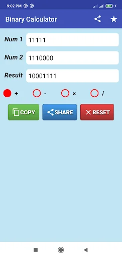 Binary Calculator
