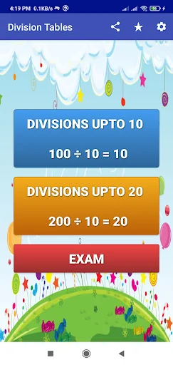 Division Tables