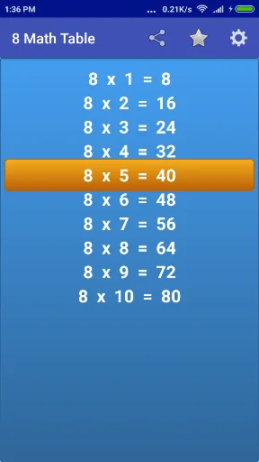 Maths Multiplication Tables screenshot 3