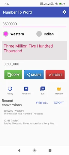 Number to Word Converter screenshot 1