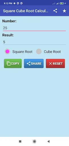 Square Cube Root Calculator screenshot 2