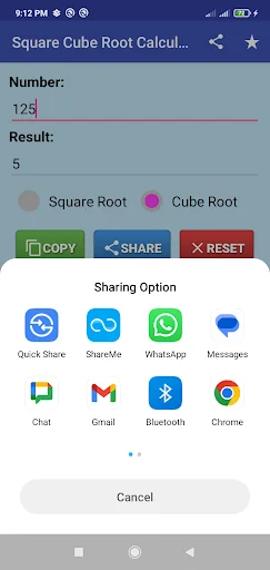 Square Cube Root Calculator screenshot 4