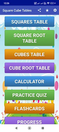Square Cube Tables