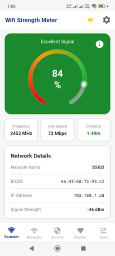 WiFi Signal Strength Meter