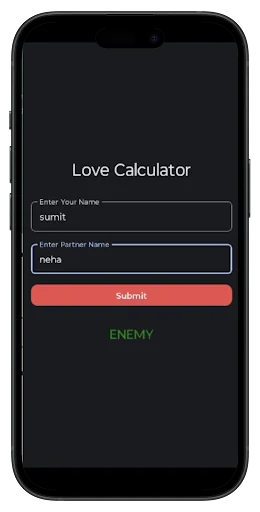 True love calculator prank screenshot 2