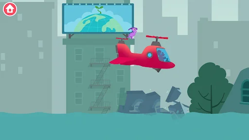Dinosaur Helicopter Kids Games