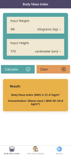 BMI Calculator Pro screenshot 1