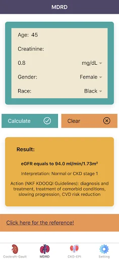 eGFR Calculators Pro screenshot 2