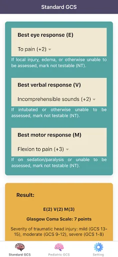 Glasgow Coma Scale (GCS) Score