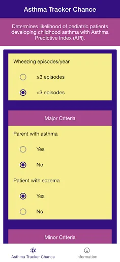 Asthma Tracker Chance