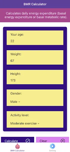 BMR Calculator Pro