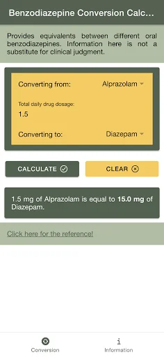 Benzodiazepine Conversion