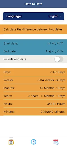 Date Calculator Plus screenshot 1