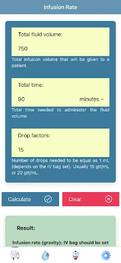 Pocket Infusion Calculator