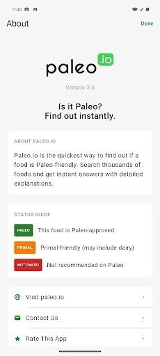 Paleo (io) The Paleo Food List screenshot 2