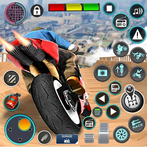 Mega Ramp Bike Stunts Games 3D