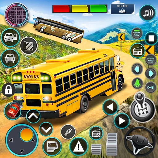 Offroad School Bus Driver Game screenshot 1