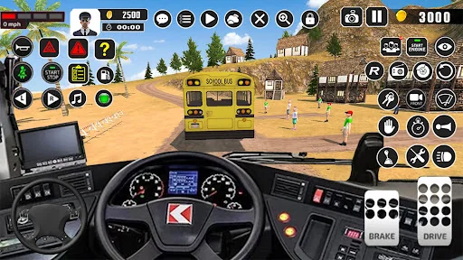 Offroad School Bus Driver Game screenshot 2