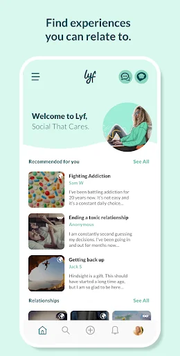 Lyf App - Social That Cares screenshot 1