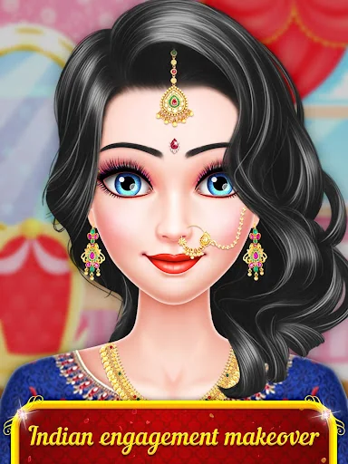Indian engagement bride salon