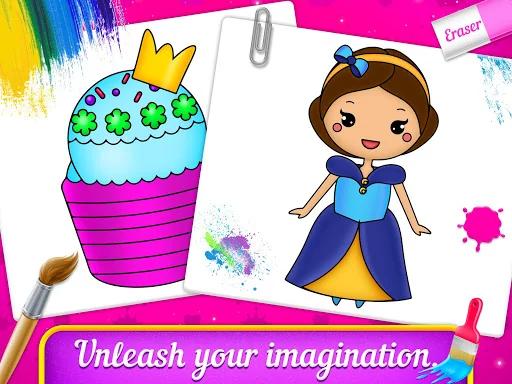 Princess coloring book for kid