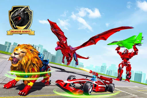 Dragon Robot - Car Robot Game screenshot 1