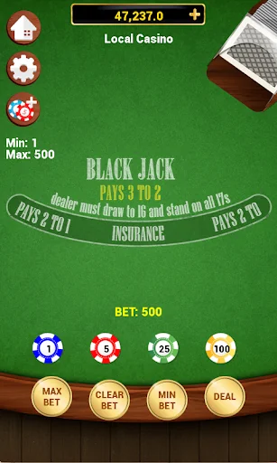 Blackjack 21 - Classic screenshot 1