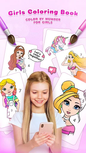 Girls Coloring Book for Girls