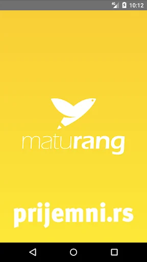 Maturang - Testovi za prijemni