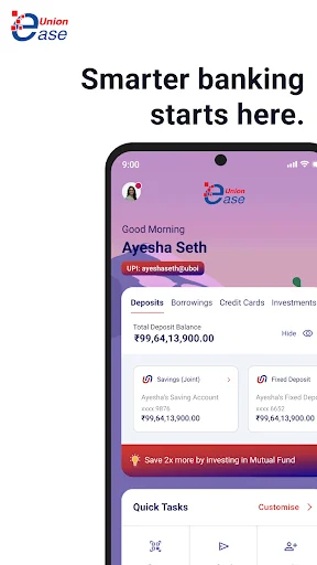 Union ease - Mobile Banking screenshot 1