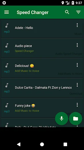 Audio Speed Changer
