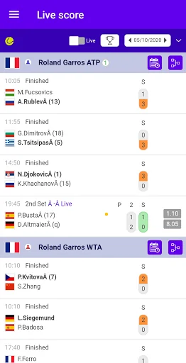 Tennis Live Scores