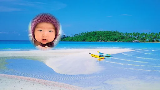 Island beach Photo Frames